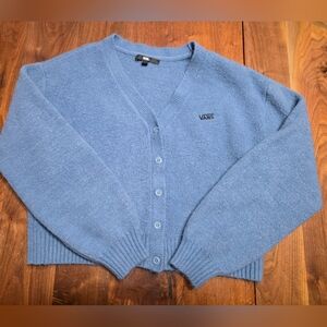 Vans Dusk Downer XS Ladies Blue Button-Up Cardigan Sweater